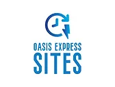 Oasis Express Sites Logo: A sleek and modern design featuring the Oasis brand name in bold, accompanied by dynamic graphic elements